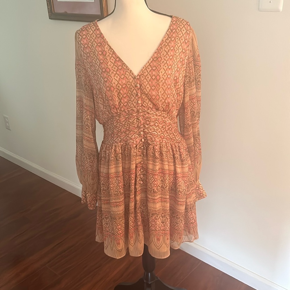 Pink Boho style dress